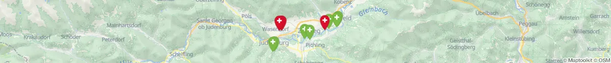 Map view for Pharmacies emergency services nearby Obdach (Murtal, Steiermark)